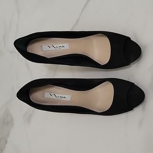 Women 10 black formal party high hills